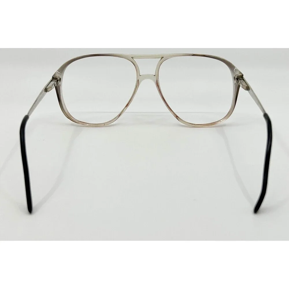 Fratelli Lozza Eyeglasses Mens Gray Marty Aviator Double Bridge Italy Large
